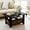 Black/Brown, variant on Modern Coffee Table with Storage, Wood Coffee Table for Living Room, 2-Tier Center Table for Large or Small Spaces Apartment Home Office Black/Brown.