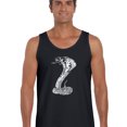 thumbnail image 1 of LA Pop Art Men's Word Art Tank Top - Tyles of Snakes, 1 of 2