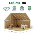 thumbnail image 4 of Little Cottage Co. 8x10 Victorian Playhouse with Floor, Outdoor Wood Do-It-Yourself Kit, 4 of 13