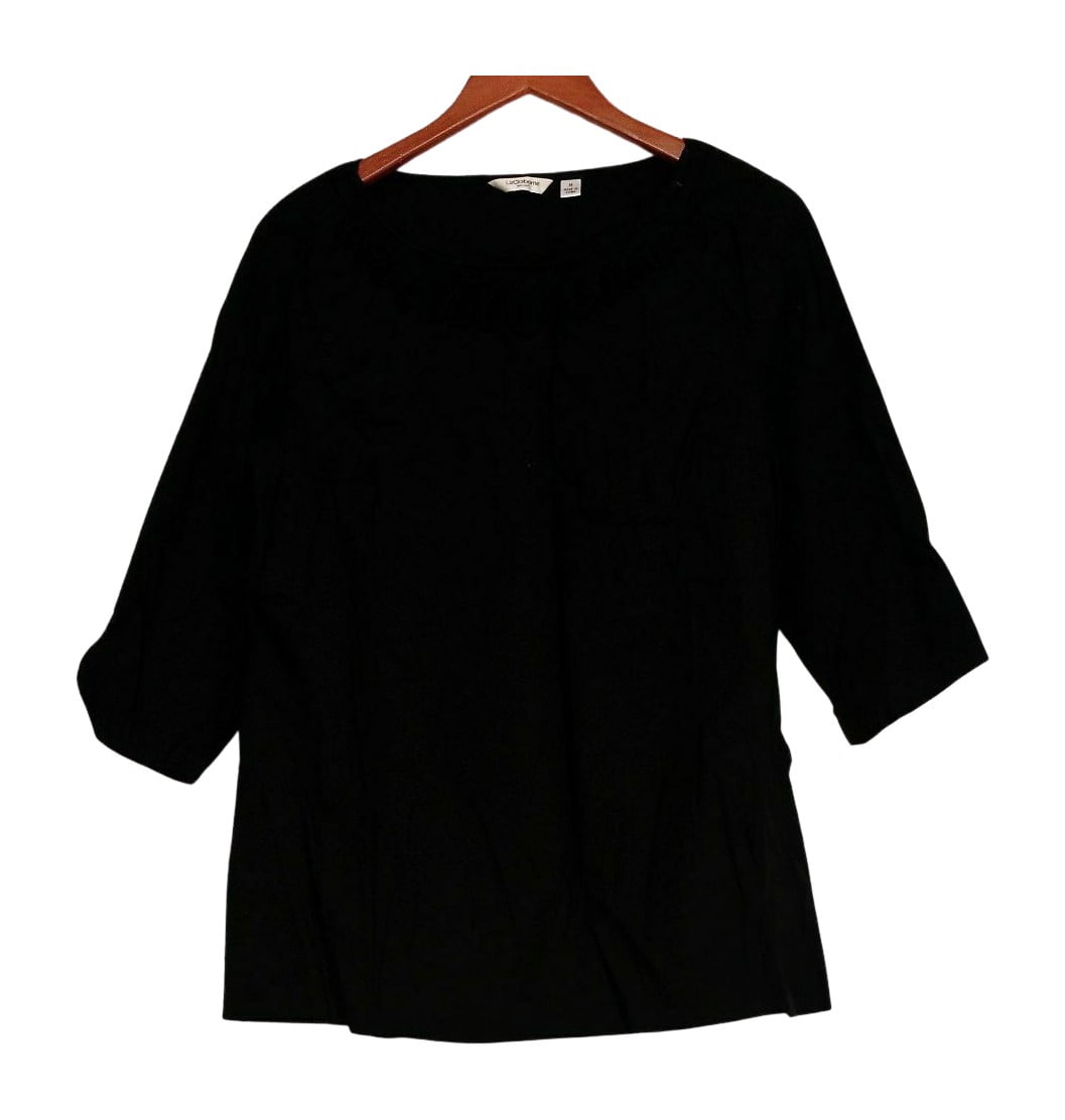 liz claiborne womens round neck short sleeve blouse