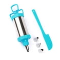 thumbnail image 3 of Inyector De Relleno De Pastelería Kit De Decoración De Jeringas Herramienta De Glaseado De Acero Inoxidable Con 4 Puntas De Decoración Y 1 Espátula Para Fondant Cupcakes Galletas Decoración Speravity HA021760-00, 3 of 6
