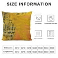 thumbnail image 5 of JEUXUS  Square Geometrical Plaid Striped Cut Cushion Case Luxury Modern Throw Pillow Cover Decorative Pillow for Couch Sofa Living Room Bedroom Car, Yellow, 5 of 5