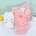 thumbnail image 2 of Sanrio-muñeco de peluche de Hello Kitty, gorro de baño grueso, terciopelo Coral, Melody, suave, absorbente, champú, Kuromi, diadema de baño, 2 of 4