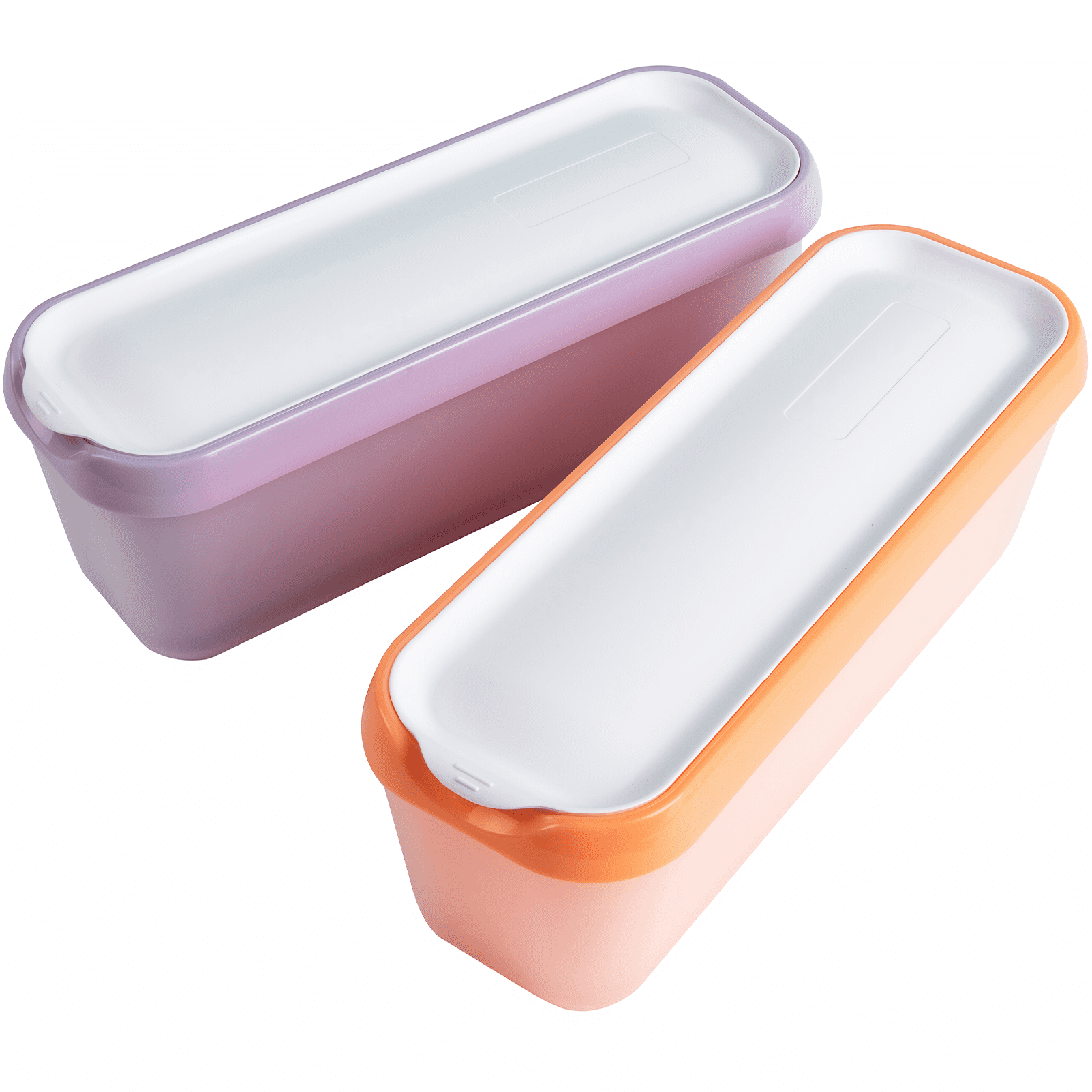 Zulay Kitchen Ice Cream Containers 2 Pack, 1 Quart- Red, 2 - Pay