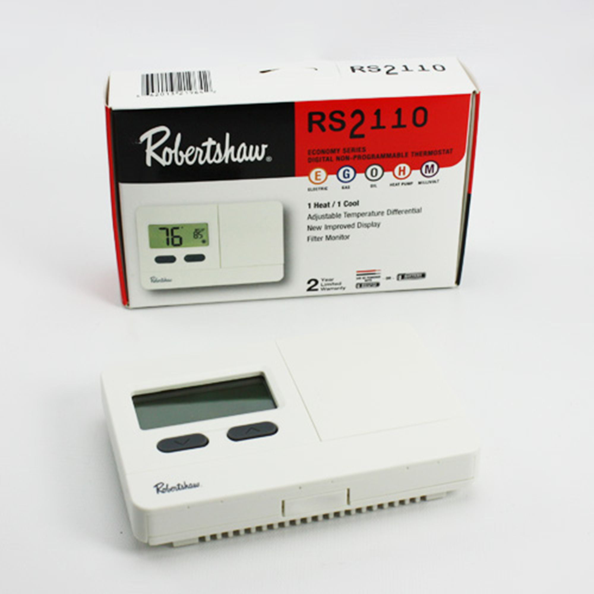 New In Box Robertshaw RS3210 Programmable LCD Wall Thermostat