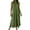 Army Green, variant on Laqbezok Women's Sleeveless Maxi Dress, Casual Collared V-Neck Long Gown, Relaxed Fit Side Slit Summer Dress with Pockets