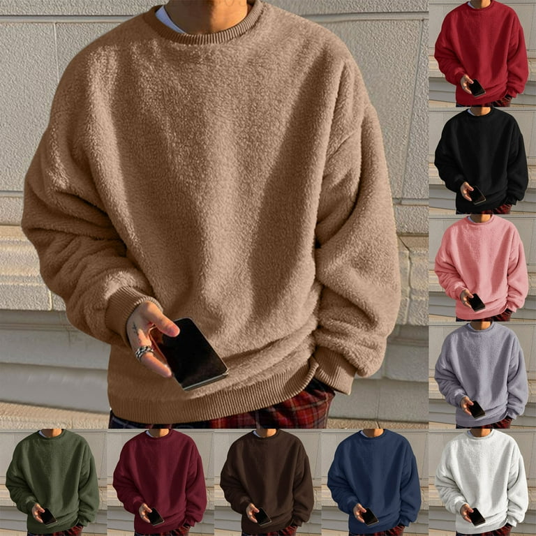 Black and Friday Deals Men's Fuzzy Sweatshirts Long Sleeve Black and Friday Deals Men's Fuzzy Sweatshirts Long Sleeve