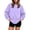 Purple, variant on Long Sleeve Sweatshirt With Round Neck And Front Pockets For Winter Comfort