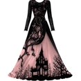 thumbnail image 2 of XinghaiYIDE Witch Dress for Women,Halloween Vampire Treehouse Thorns Witches Gothic Maxi Mesh Dresses, 2 of 5