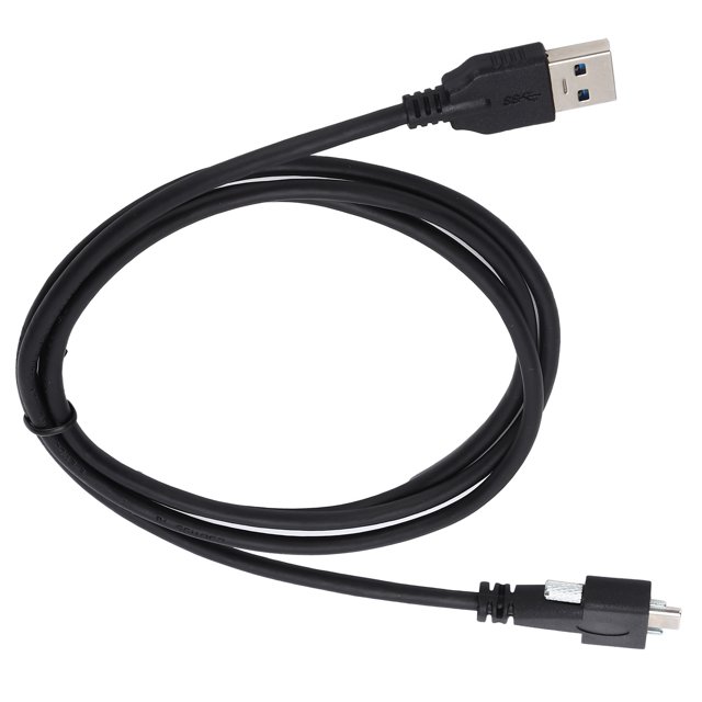 Cable de datos USB 3.0 tipo C con bloqueo de doble tornillo estándar con espacio entre tornillos de 0,6 pulgadas para computadora