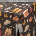 thumbnail image 4 of Autumn Dog Crate Cover, Season Camp Items Marshmallow Hot Chocolate Campfire Pumpkin Fall, Easy to Use Pet Kennel Cover Small Dogs Puppies Kittens, 7 Sizes, Dark Taupe and Pale Orange, by Ambesonne, 4 of 6