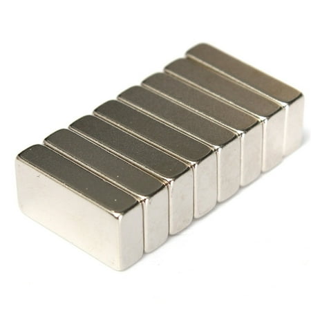 - 8Pcs N52 Block Cuboid Super Strong Rare Earth Magnets Neodymium Fridge Magnet 20x10x5mm