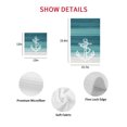 thumbnail image 7 of Nautical Anchor Teal Green Kitchen Dish Towels for Drying Dishes Set of 2, Coastal Ocean Ombre Striped Waffle Weave Microfiber Hand Tea Bathroom Towels Quick Dry & Absorbent Towel 15.7x23.6, 7 of 7