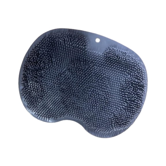 Nazarian's Wall-mounted Silicone Shower Foot Scrubber - Back Scrubber for Shower Perfect for Feet & Body - Soft Bristles Shower Mat - Bathroom Scrubber with Bean Shape Design