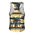 thumbnail image 5 of Tank Tops Beach Men Tank Top For Men Hawaiian Tropical Print Summer Casual Workout Vest Round Neck Sleeveless Loose Shirts Lightweight Comfy Blouse Gym Bodybuilding Sleeveless Muscle T Shirts, 5 of 5
