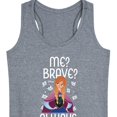 thumbnail image 3 of Frozen - Winter - Me? Brave? Always. - Women's Racerback Tank Top, 3 of 5
