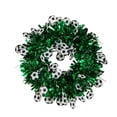thumbnail image 2 of Ohmyroo Football Theme Garland 15.7 Inch Green Decorative Ribbon Wreath to Sports Bar Party Scene Decor, 2 of 7