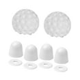 thumbnail image 2 of Tapas para tornillos de inodoro decorativas, prácticas y sencillas. Conjunto blanco, 2 of 9