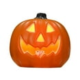 thumbnail image 2 of Halloween Light Up Hollow Pumpkin Decor - LED Lantern with Glowing Face, Battery Operated Indoor Outdoor Halloween Decorations for Parties, Yard, and Home Display, 2 of 4