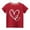 Red, variant on MeetoTime Kids Boys Girls Short-sleeved Tops Heart Printed Round Neck Cotton T-shirt Children Summer Clothes