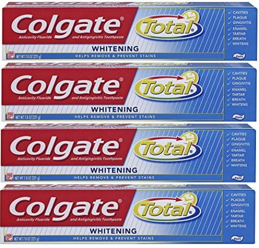 colgate total whitening toothpaste 7.8 oz