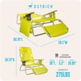 thumbnail image 6 of Deluxe Padded Ostrich Sport 3-N-1 Beach Chair, 6 of 10