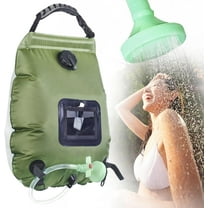 Solar Shower Bag, Portable Outdoor Shower, 5 Gal/20L Solar Heating Camping Shower Bag with Removable Hose and On-Off Switchable Head, for Beach Swimming,Camping,Hiking