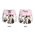 thumbnail image 5 of Picia Cute Cats Pattern Women's 2 in 1 Athletic Running Shorts High Waisted Workout Casual Gym Sweat Shorts with Comfy Liner Zipper Pockets-, 5 of 9