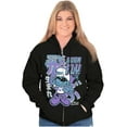 thumbnail image 4 of The Smurfs Cool Kanji Born Fly Unisex Plus Size Zip Hoodie Brisco Brands 4X, 4 of 5