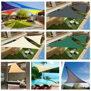 Sun Shade Sail Triangle Waterproof 6.5/10/12/16FT Outdoor Garden Patio Party Sunscreen Awing Triangle Canopy 98% UV Block with Free Rope