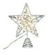 thumbnail image 2 of Adorno navideño de estrella con purpurina y luces LED, adornos navideños huecos de metal, adornos navideños con LED enchufables para casa, oficina y fiestas. Nchkun, 2 of 8