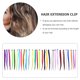 thumbnail image 3 of 30 extensiones de cabello de colores, postizos lisos, sin costuras, con efecto secado con calor, para mujeres (colores variados), 3 of 7