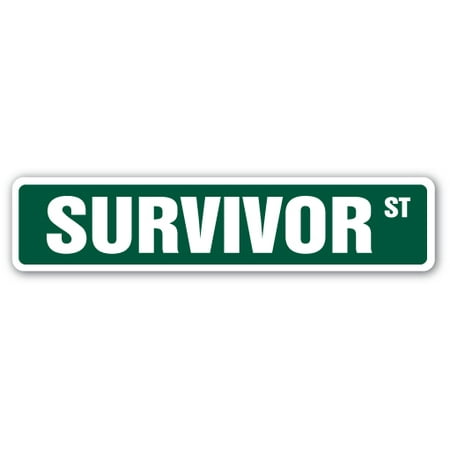 SURVIVOR Street Sign TV show contestant survivalist | Indoor/Outdoor |  24