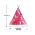 thumbnail image 3 of Fuzoiu Pink Balloon Puppy Art Print Santa Hat Christmas Hat for kids,Santa Hats with Pompom, Unisex Xmas Holiday Hat for Christmas New Year Festive Party Supplies, 3 of 6