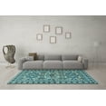 thumbnail image 3 of Ahgly Company Indoor Rectangle Persian Light Blue Traditional Area Rugs, 8' x 12', 3 of 4