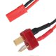 thumbnail image 2 of Durable and Portable 10cm 22AWG Soft Silicone T Male to JST Male Wire Cable for RC Car Airplane Models, 2 of 4