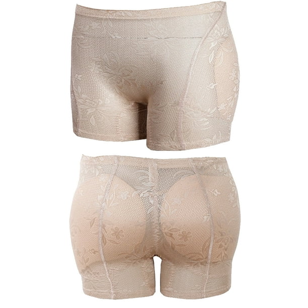 KOLCY Women Sexy Butt Lift Panties Padded Underwear Seamless Hip