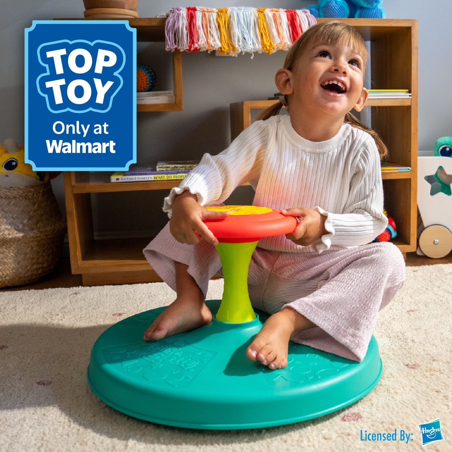 Playskool Sit ’n Spin Activity Toy, Spinning Seat, Kids Ages 18 Months and up, Hasbro Licensed