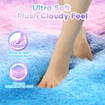 thumbnail image 4 of ZRSDIXK 5ft x 8ft Area Rug, Soft Fluffy Area Rugs for Living Room Bedroom Kids Room Decor Carpet, Blue Purple Gradient, 4 of 6
