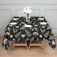 thumbnail image 3 of Pioneer Flower Floral Print Pattern Square Tablecloth, Waterproof Wipeable Spillproof Washable Table Cover for Home Kitchen Party Decor, 60"x60", 3 of 6