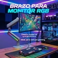 thumbnail image 2 of Soporte para Monitor de 32” a 60” con Iluminación RGB North Bayou  | Ajuste de Altura y Extensión, 2 of 5
