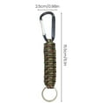 thumbnail image 5 of Hyasfey 1/4Pcs Outdoor Braided Rope Carabiner Keychain Heavy Duty Metal Portable Lightweight Camping Climbing Snap Hook Clip Hanging Buckle with 7 Strand Cord, 5 of 7