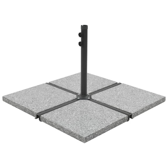 vidaXL Umbrella Base Weight Parasol Plate Patio Garden Outdoor Granite Square