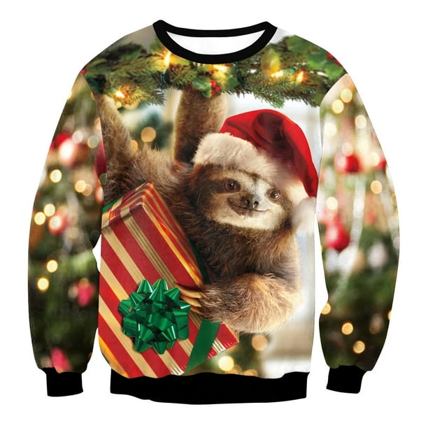 Sudadera de Navidad FEA para hombre, jersey de gran tamaño, chándal para pareja, sudadera con gráfico de animales, ropa de calle Vintage, ropa masculina