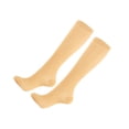 thumbnail image 1 of Qarigey 1 par de calcetines deportivos transpirables para correr, ejercicio, baloncesto, calcetines de tubo medio, diseño Simple, medias de Accesorios de calzado Color de piel S/M, 1 of 6