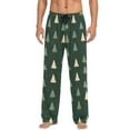 thumbnail image 7 of FORMRS Mens Pajama Pants with Pockets Sleepwear Lounge Bottoms Sizes S-2XL, Beige Christmas Trees, 7 of 7