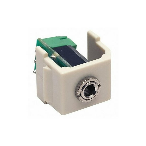Hubbell Premise Wiring Keystone Jack,0.75 in H,Off-White SF35STOW