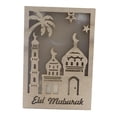thumbnail image 1 of Lámpara de mesa de noche de madera creativa para Eid, decoración de mesilla de noche, artesanía musulmana, blanco cálido estilo 6, 1 of 9