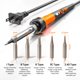 thumbnail image 4 of Kit de soldador MEAKEST 60W con calentador cerámico 200-450°C, 4 of 6