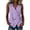Purple, variant on cocolona Womens Summer Trendy Tank Tops V Neck Sleeveless Side Tie Asymmetrical Hem Shirts Casual Fishion Solid Color Blouses